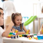 Children playing with toys